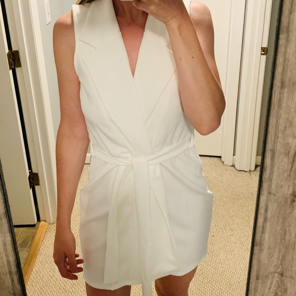 Worn Once- Missguided White Blazer Dress - Picture 2 of 4
